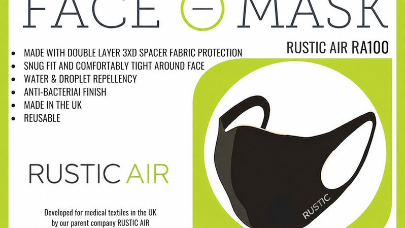 RusticAir TM Face Masks - Premium Textile Face Mask - RUSTIC